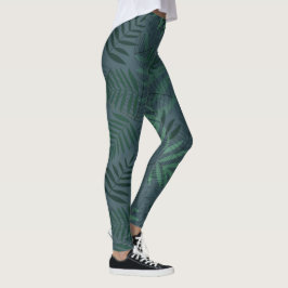 Leggings Hojas de otoño verdes