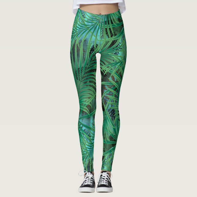 Leggings Hojas de palma (Anverso)
