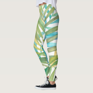 Leggings Hojas de palma tropicales