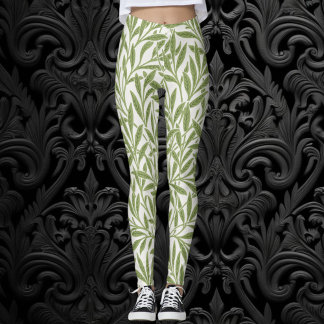 Leggings Hojas de sauce victorianas antiguas de William Mor