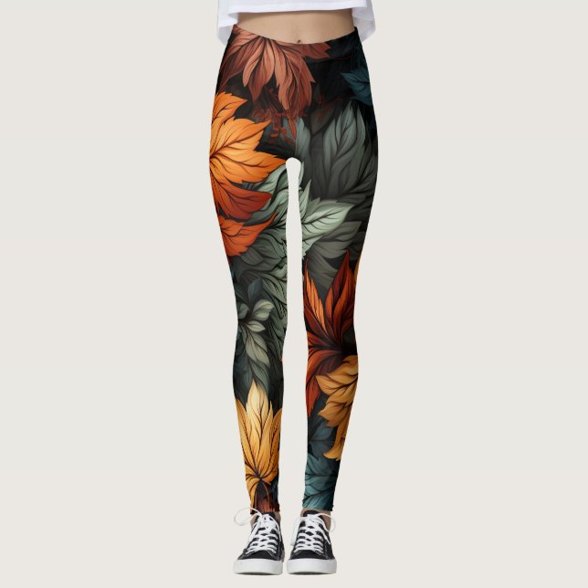 Leggings Hojas otoñales (Anverso)