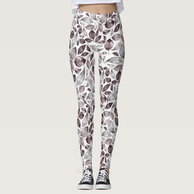 Leggings hojas. Patrón 4 (Anverso)