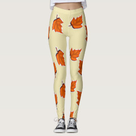 Leggings Hojas secas marrones