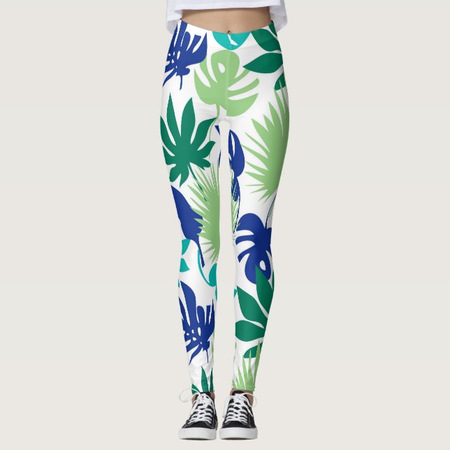 Leggings Hojas tropicales (Anverso)