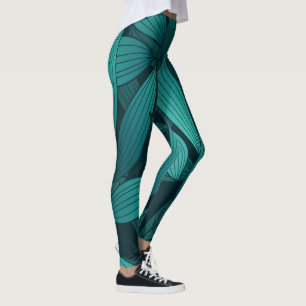 Leggings Hojas tropicales degradadas