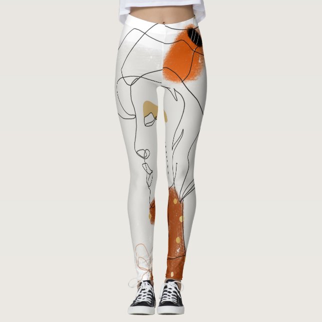 Leggings Hojas Tropicales, Diseño De Patrones Sin Marea. (Anverso)