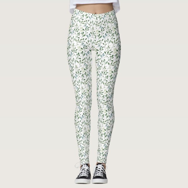 Leggings Hojas verdes (Anverso)