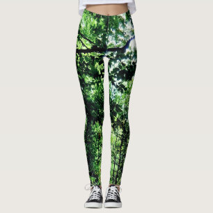 Leggings Hojas verdes