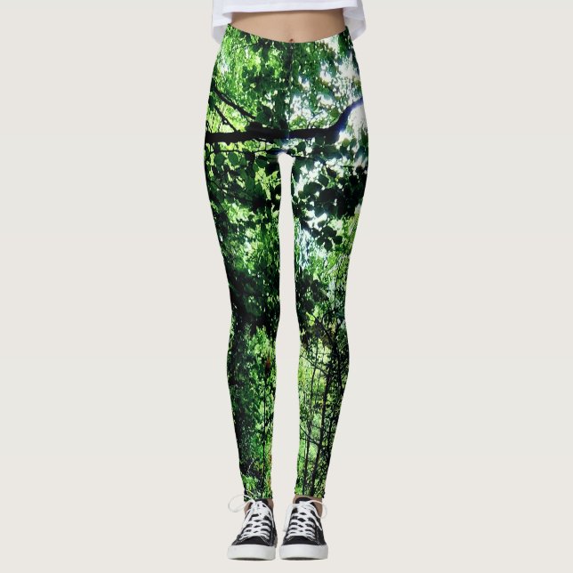 Leggings Hojas verdes (Anverso)