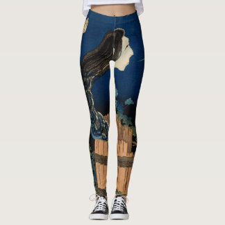 LEGGINGS HOKUSAI GHOST WOODBLOCK IMPRESIÓN LUCES IMPRESAS