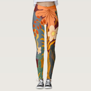 Leggings Hola Primavera Hora de la Felicidad, Floral Tropic