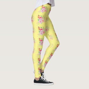 Leggings holiES - Flores de primavera acuarela Bouquet 2