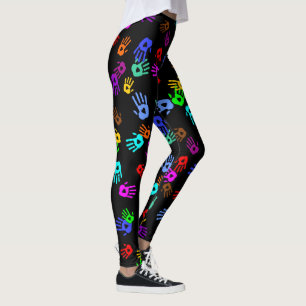 Leggings holiES - patrón de color manos 1 + tu trasero.