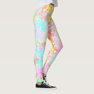 Leggings holiES - Splash patrón transparente pastel 1
