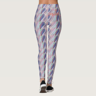 Leggings Holográfico Cute Striped Girly