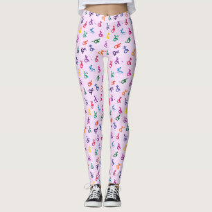 Leggings ¡Hombre de palitos discapacitado divirtiéndose!