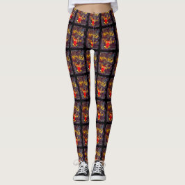 Leggings Hombre lobo asustadizo dentro del arte oscuro del