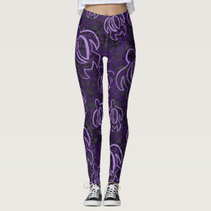Leggings Honu púrpura