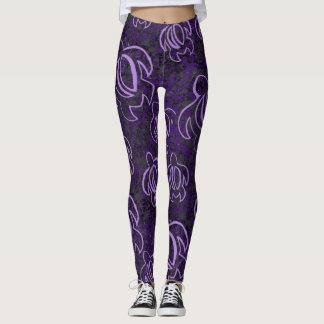 Leggings Honu púrpura