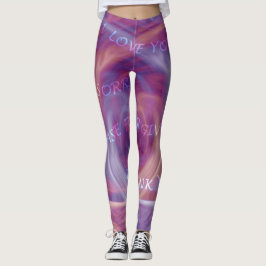 Leggings Ho'oponopono Purple Smoke