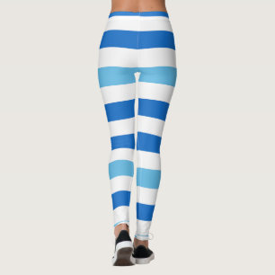 Leggings Horizonte delimitado azul y blanco