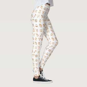 Leggings Horóscopo Zodiaco y Rótulos de Astrología Símbolos