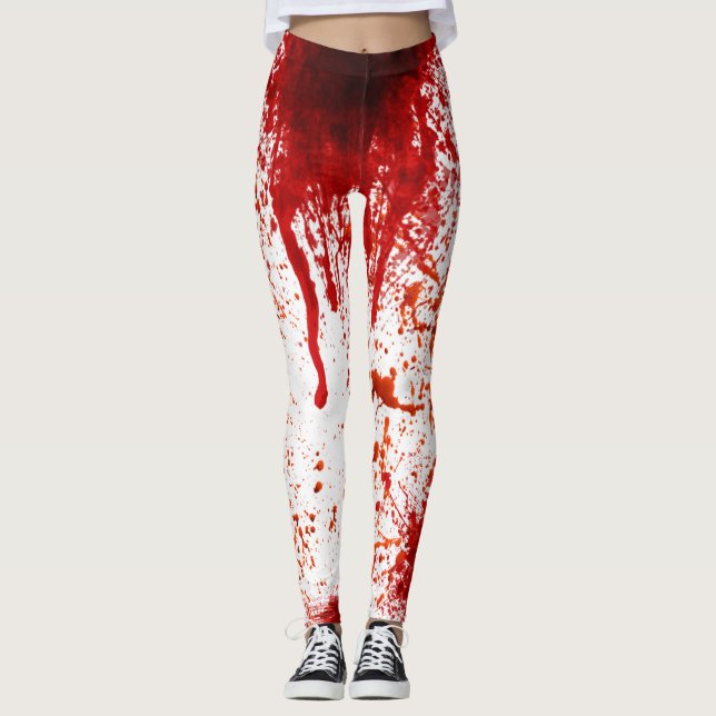 Leggings Horror de salpicadura de sangre (Anverso)