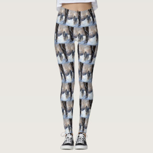 Leggings Hound afgano deja que nieve Navidades