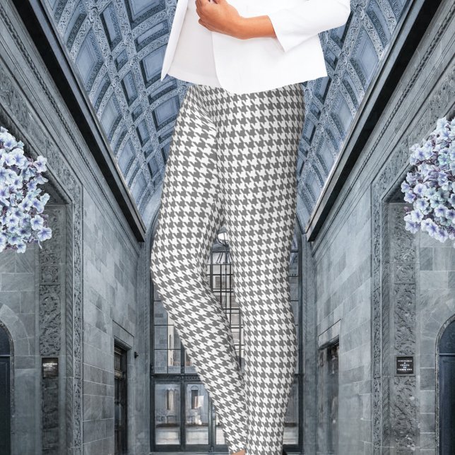 Leggings Houndstap blanco y gris (Subido por el creador)