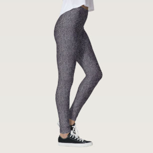 Leggings Houndstooth gris clásico