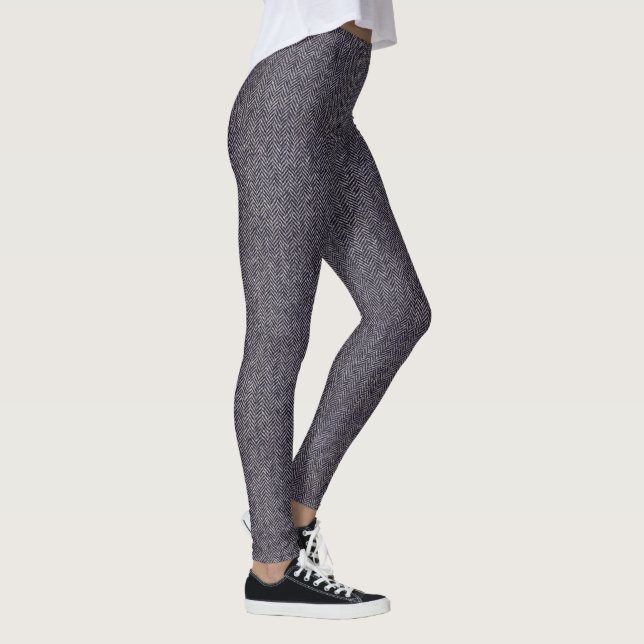 Leggings Houndstooth gris clásico (Derecha)