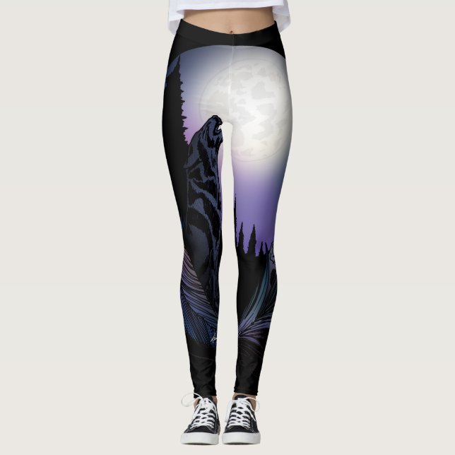 Leggings Howling Wolf (Anverso)