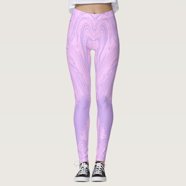 Leggings huella animal rosa salvaje (Anverso)