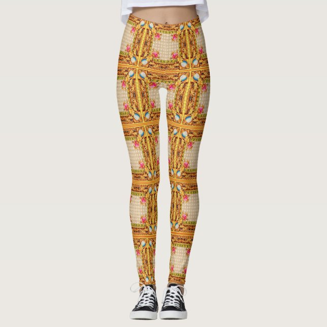 Leggings huella barroca opulenta (Anverso)