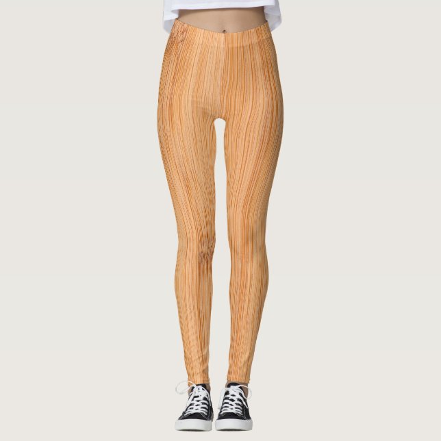 Leggings Huella de bambú marrón claro elegante de Guay (Anverso)
