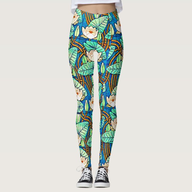 Leggings huella de lirio de agua (Anverso)