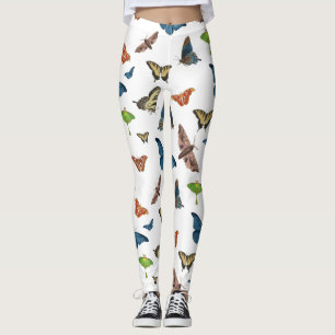 Leggings huella de polilla de halloween