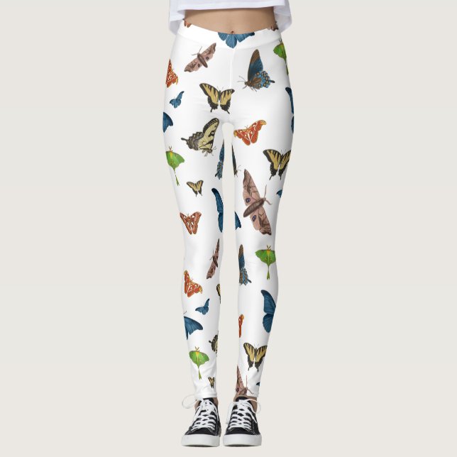 Leggings huella de polilla de halloween (Anverso)