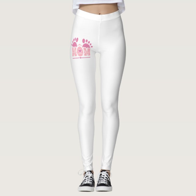 Leggings Huella del corazón de mamá (Anverso)