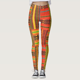 Leggings huella kente africana
