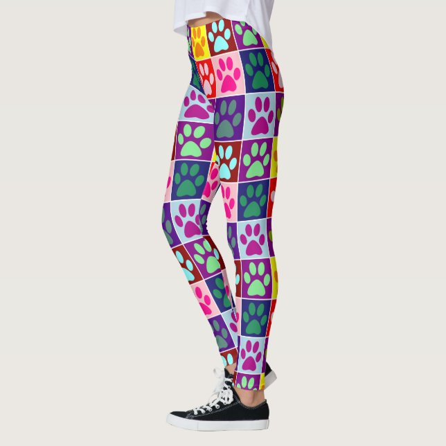 Leggings Huellas de pezuñas al cuadrado (Izquierda)