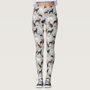 Leggings Huesos y patas de pastor alemanes