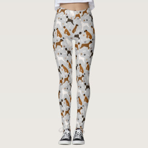 Leggings Huesos y patas de perro de Boxer