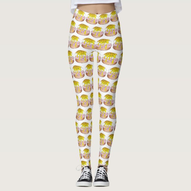 Leggings Huevos Benedict Diner Desayuno Alimentos Huevos (Anverso)