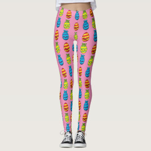 Leggings Huevos de Pascua de Kawaii con cintas