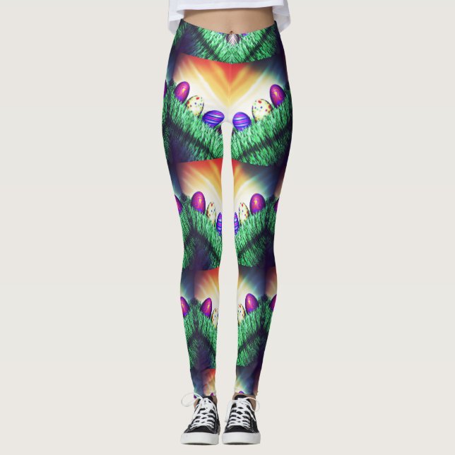 Leggings Huevos de Pascua de Zigzag (Anverso)