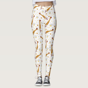 Leggings Huevos fritos y pollos del caucho