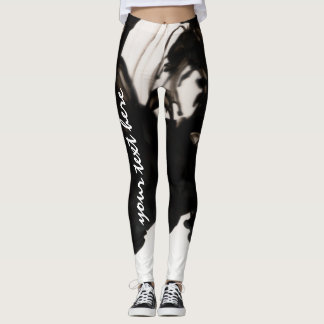 Leggings Humo negro - Texto editable