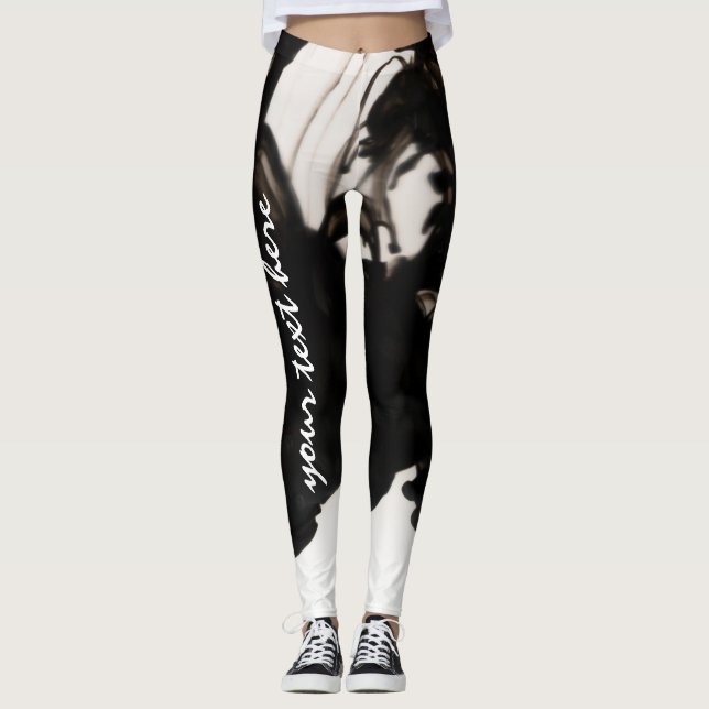 Leggings Humo negro - Texto editable (Anverso)