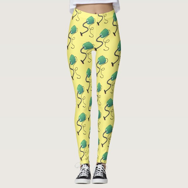Leggings Humor del personalizado de aspiradora de cuajo (Anverso)